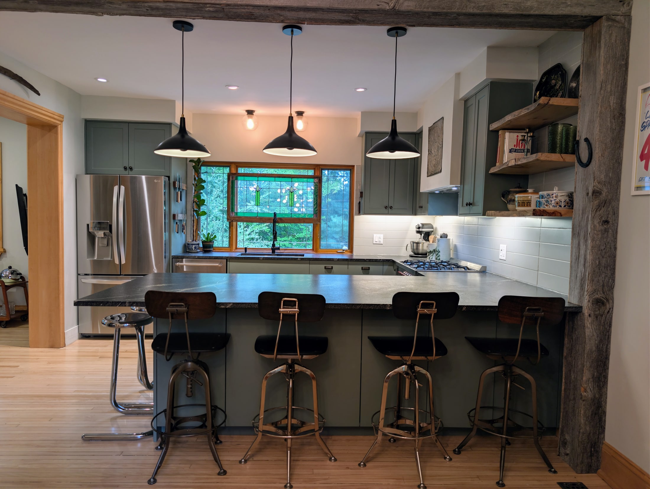 Kitchen island with seating