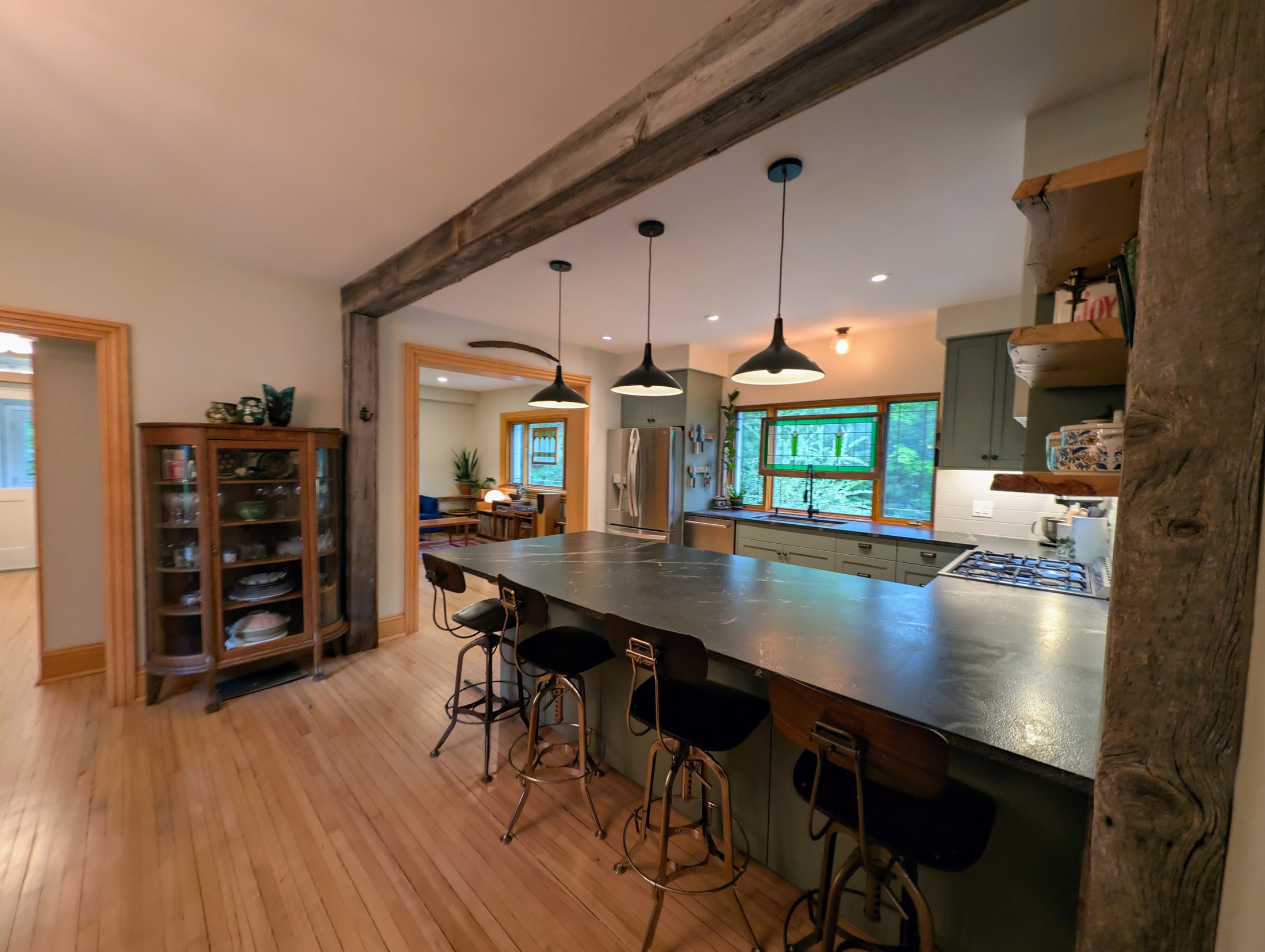 Chef's kitchen and 12-foot island