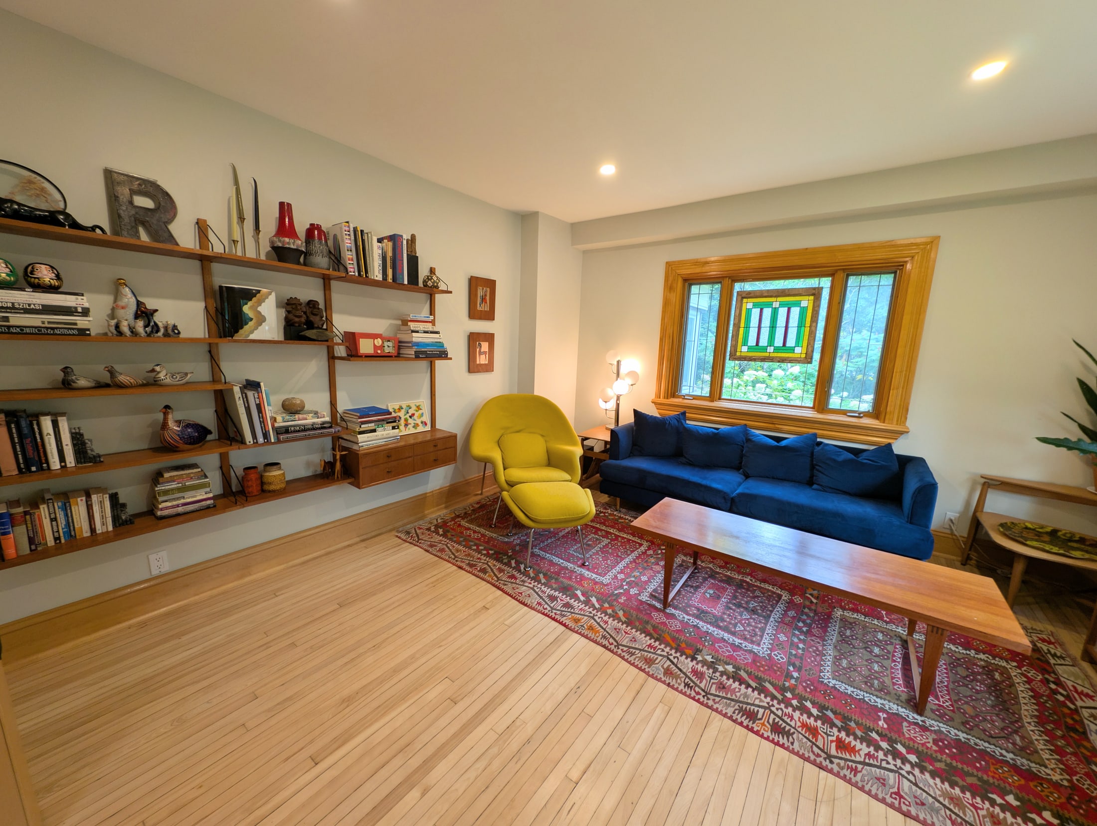 Living room filled with natural light