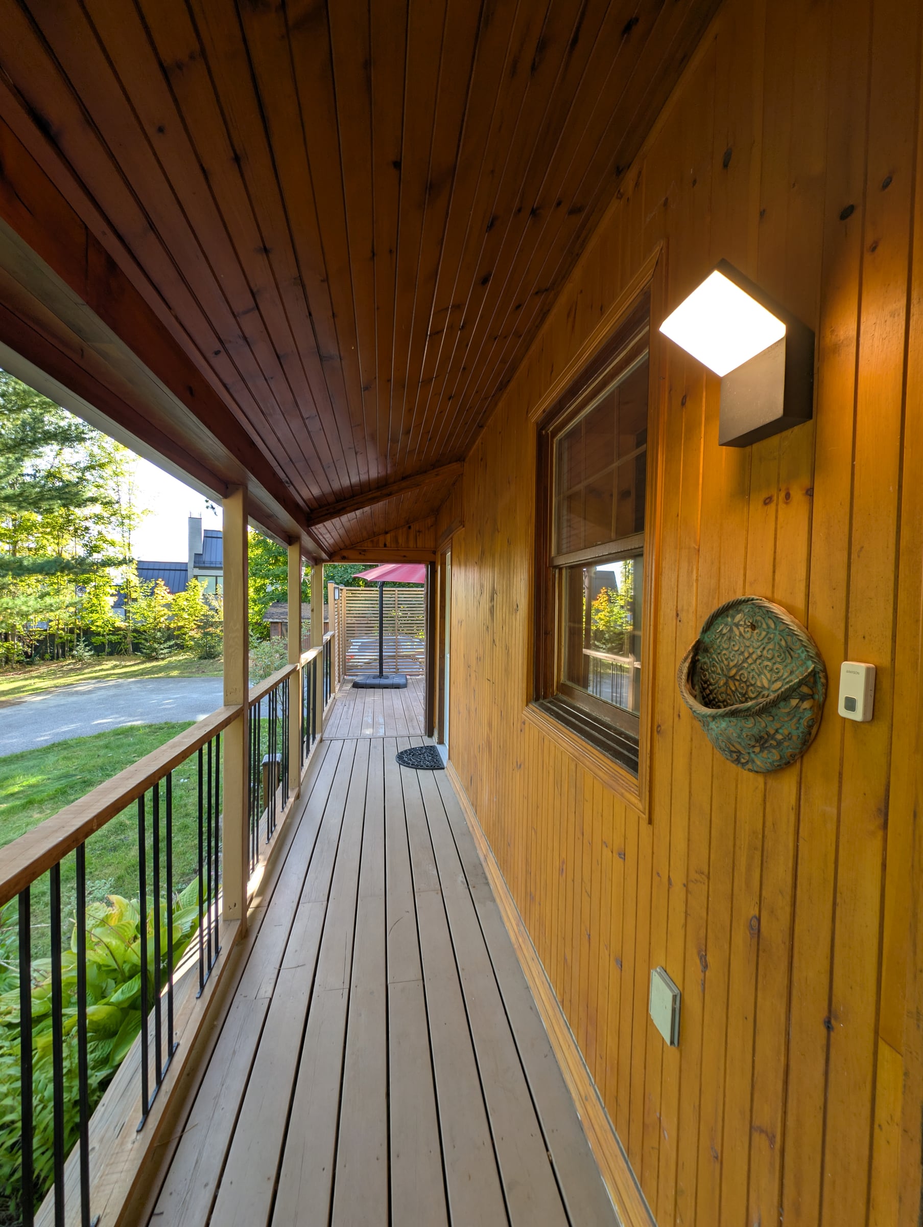 Covered wraparound porch